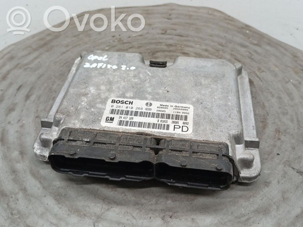 Unidad de control/módulo del motor   0281010268,24417169