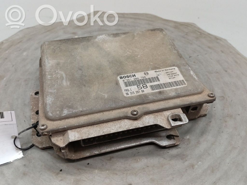 Engine control unit/module   0261204788,9631528780