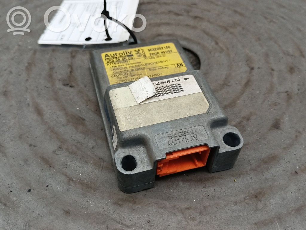 Module de contrôle airbag   9632052180,550589500