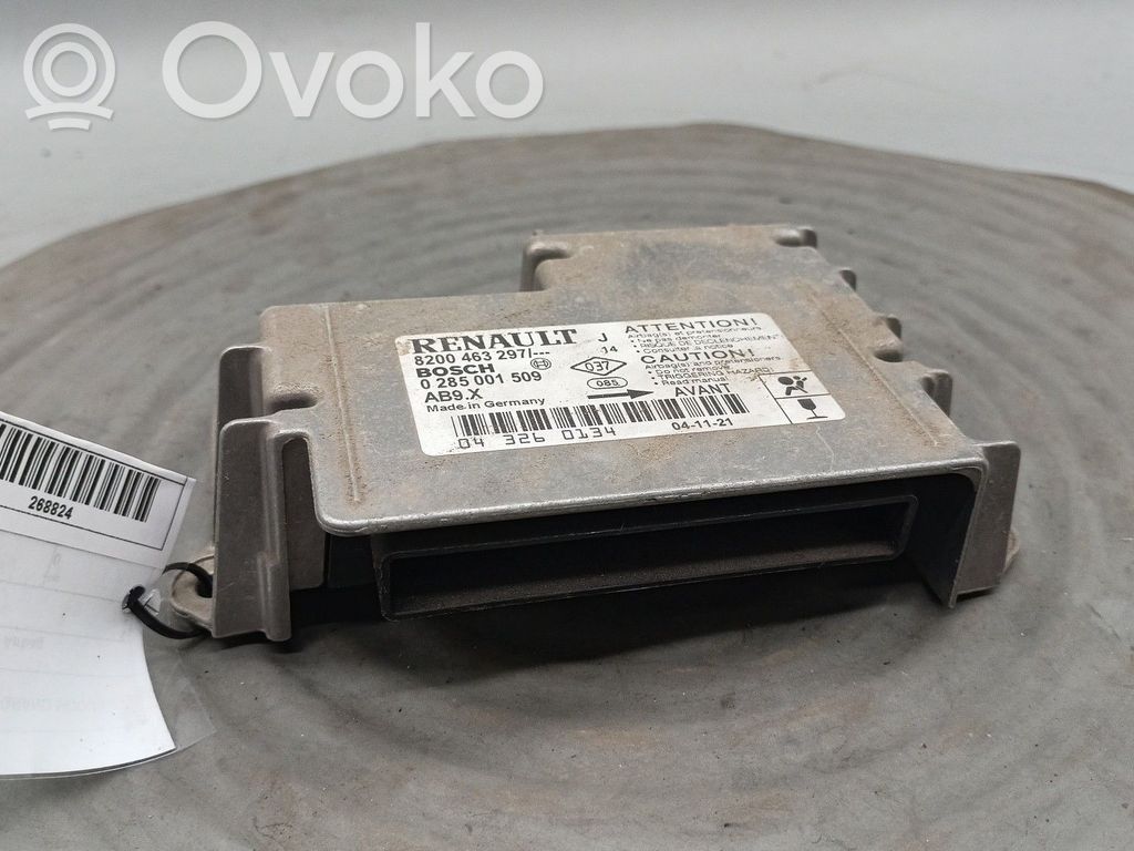 Turvatyynyn ohjainlaite/moduuli   8200463297,0285001509,BOSCH