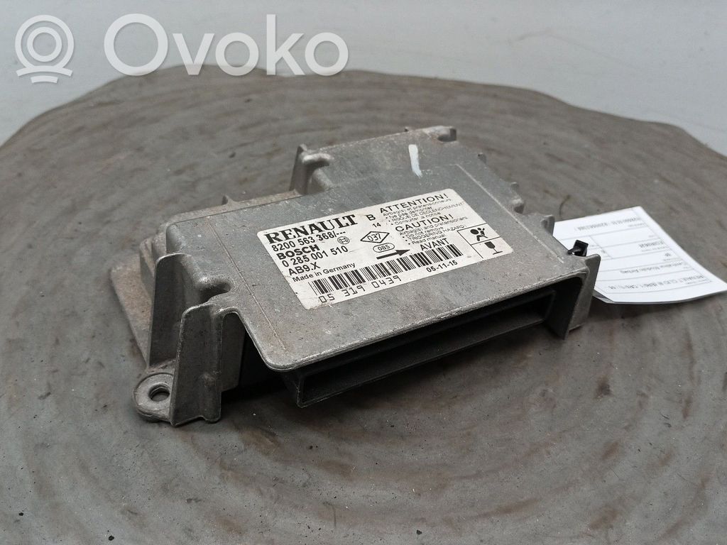 Unidad de control/módulo del Airbag   0285001510,8200563368
