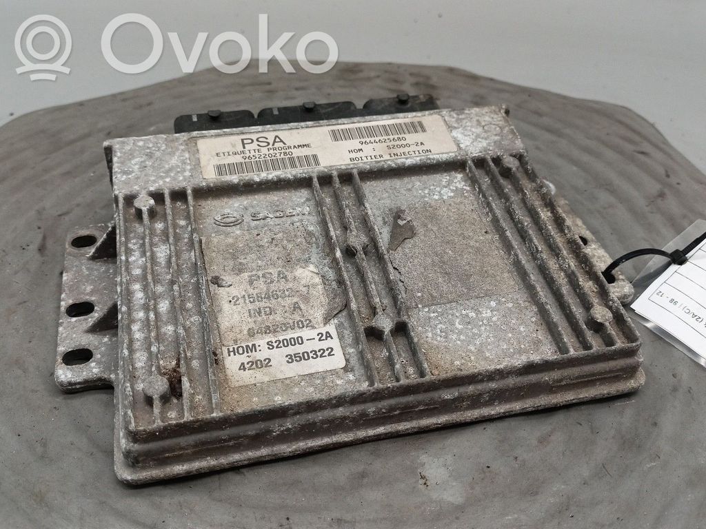 Engine control unit/module   9644625680,215846327,9652202780