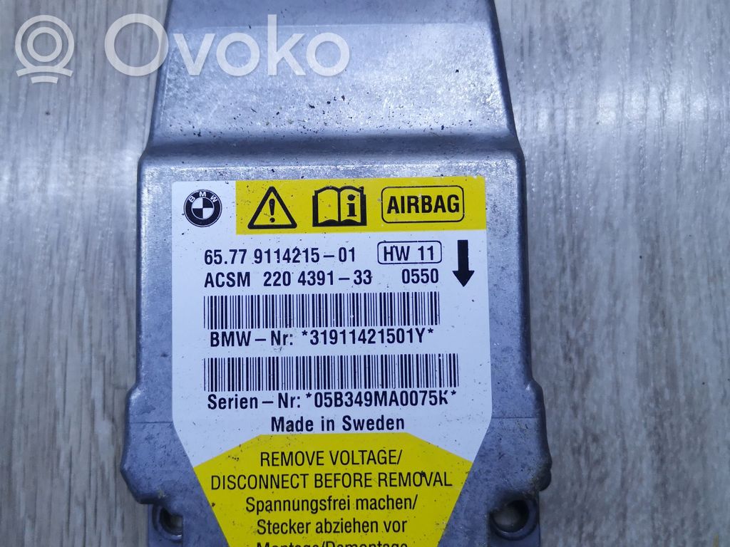 Module de contrôle airbag   6577911421501