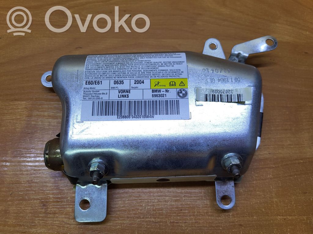 BMW 5 E60 E61 Poduszka powietrzna Airbag drzwi przednich 