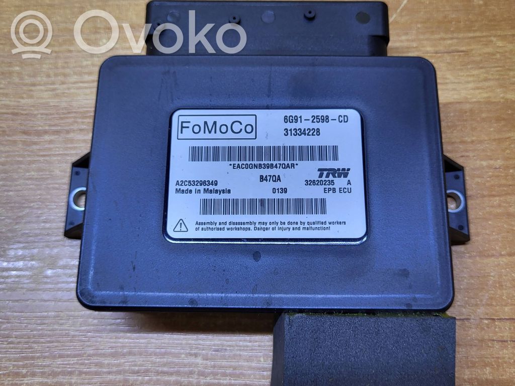 Volvo S60 Módulo de control del freno de mano 