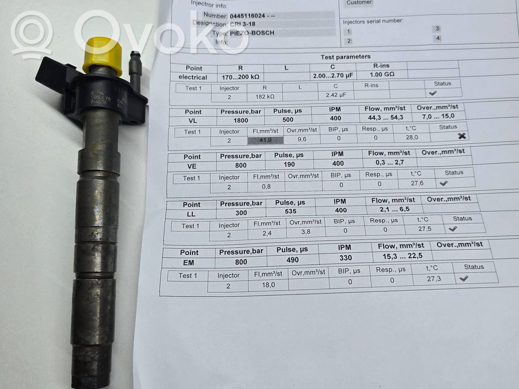 Fuel injector   0445116,090629,SB50E,02994