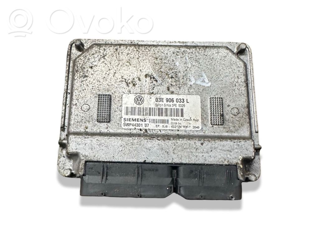 Engine control unit/module   03E906033L,5WP4430107,3PE5325
