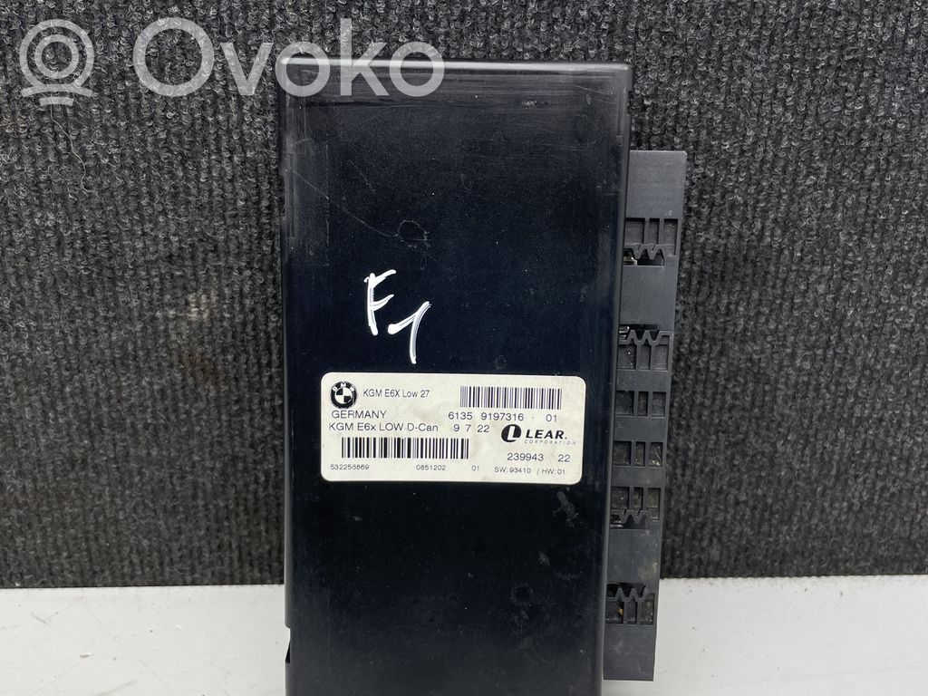 BMW 5 E60 E61 Komforto modulis 