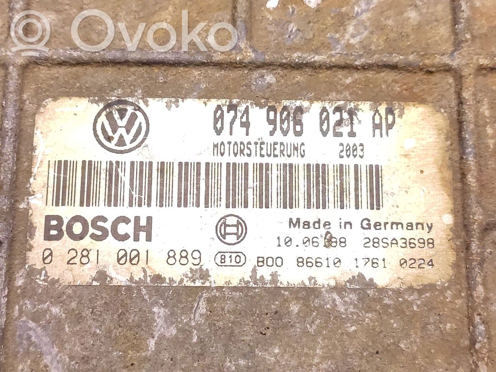 Volkswagen II LT Engine control unit/module 