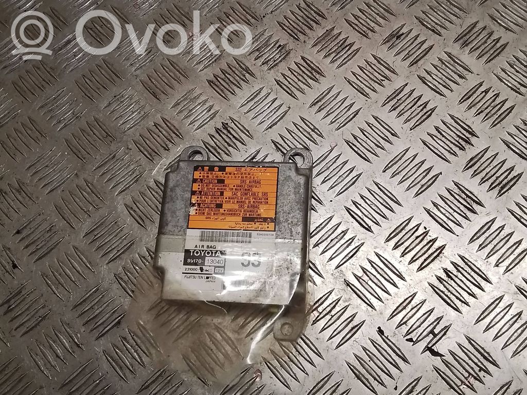 Toyota Corolla Verso E121 Airbag control unit/module 