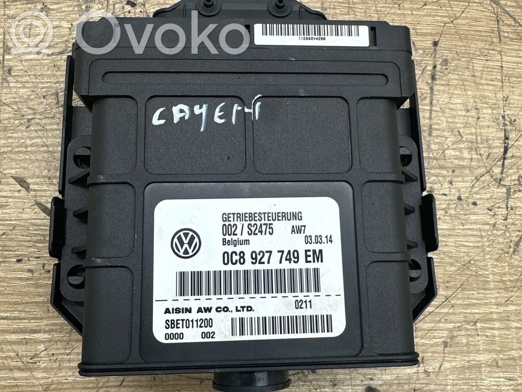 Sterownik / Moduł skrzyni biegów   0C8927749EM,0C8927749,SBET011200,002S2475