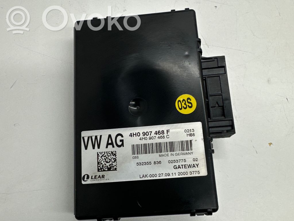 Audi A8 S8 D4 4H Gateway control module 