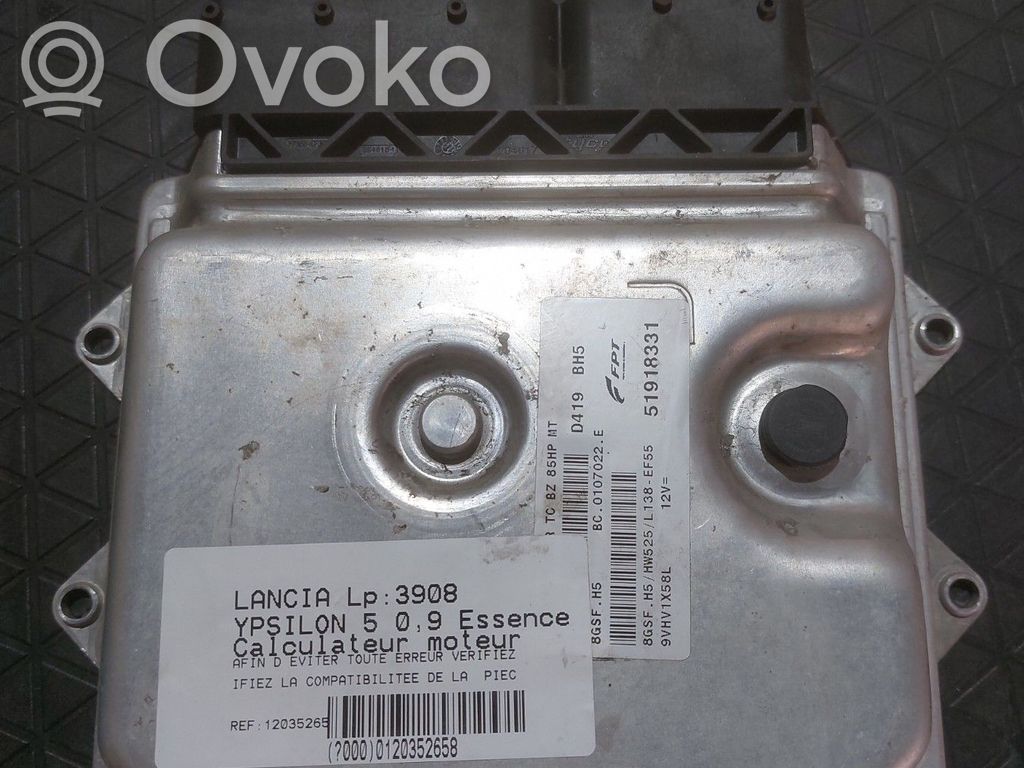 Lancia Ypsilon Engine control unit/module 