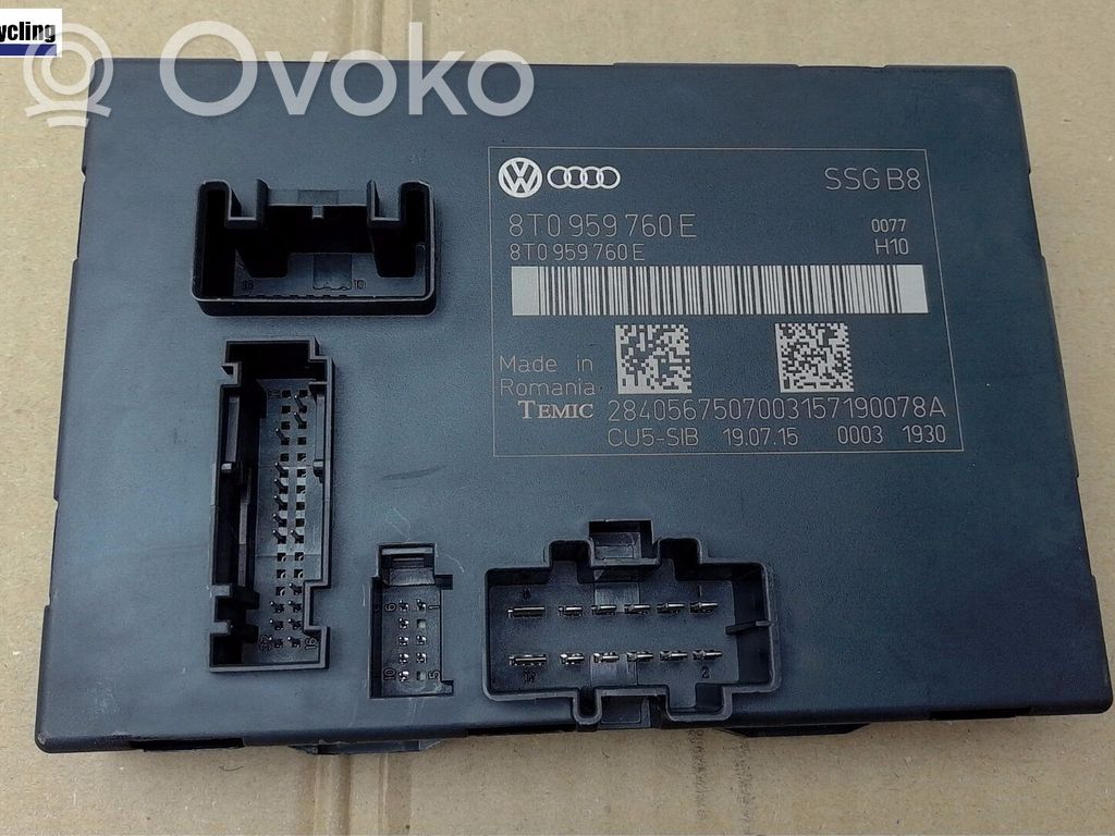 Seat control module   8T0959760E,9597608T0C