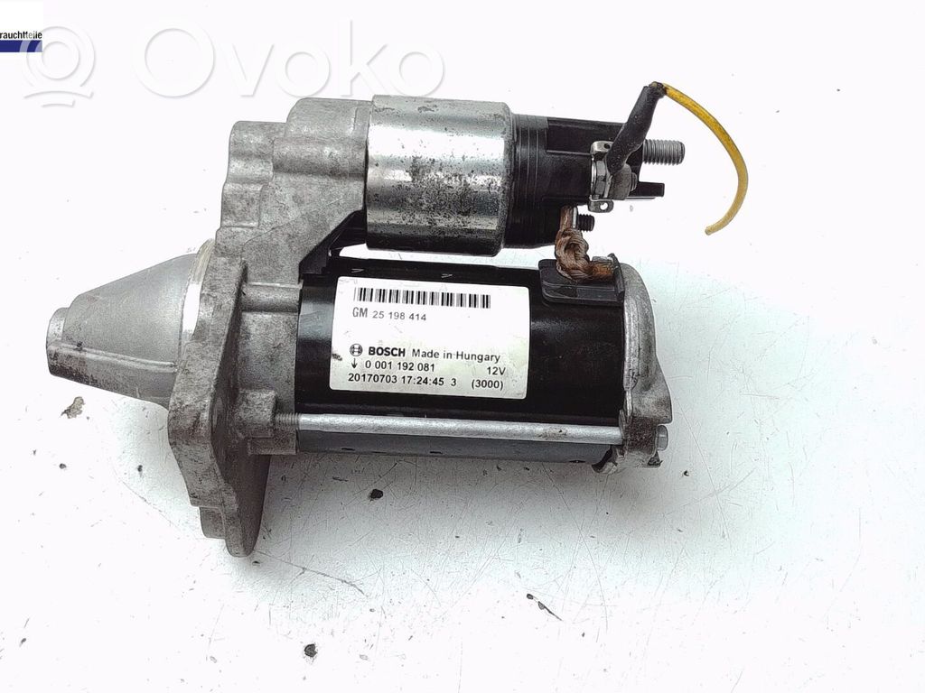 Motor de arranque   25196021