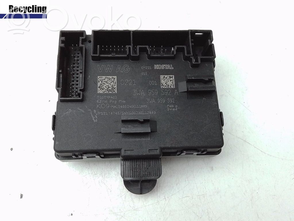 Unité de commande module de porte   5Q4959592H,5Q4959592L