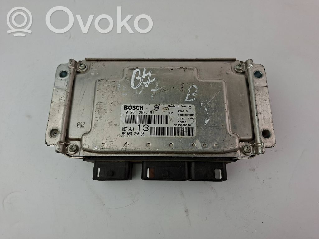 Peugeot 1007 Engine control unit/module 