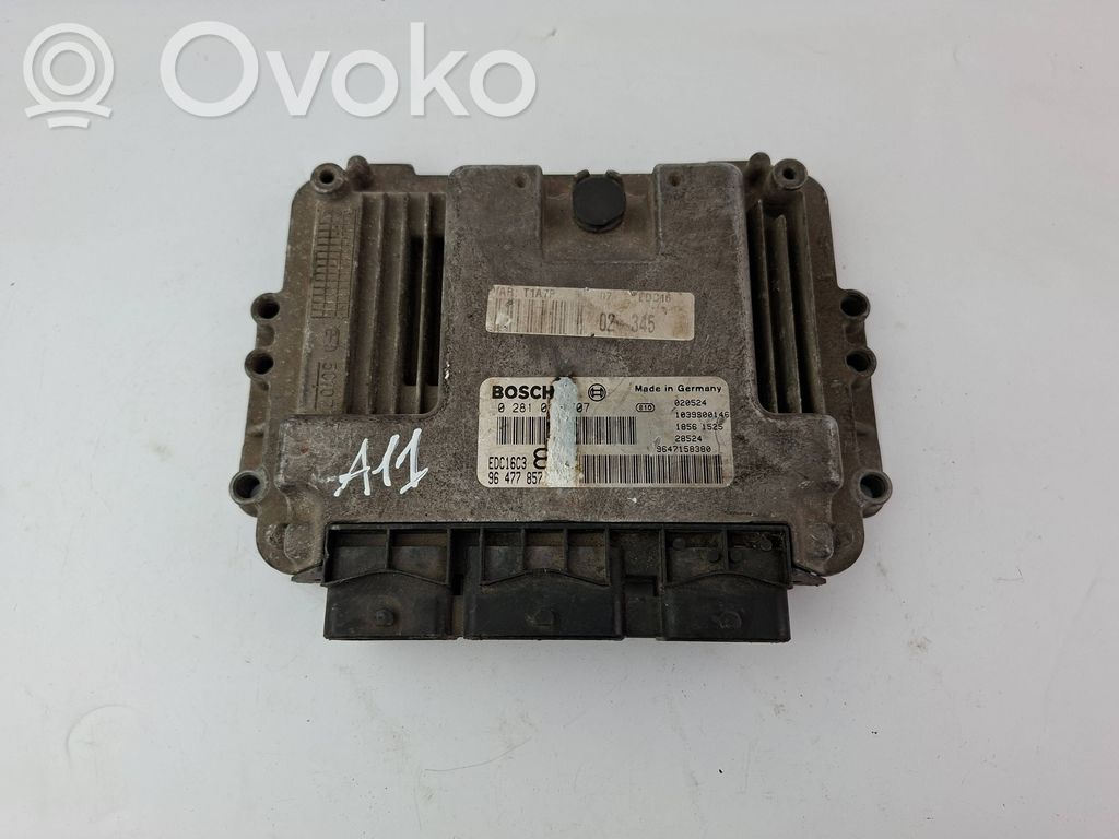 Peugeot 206 Engine control unit/module 