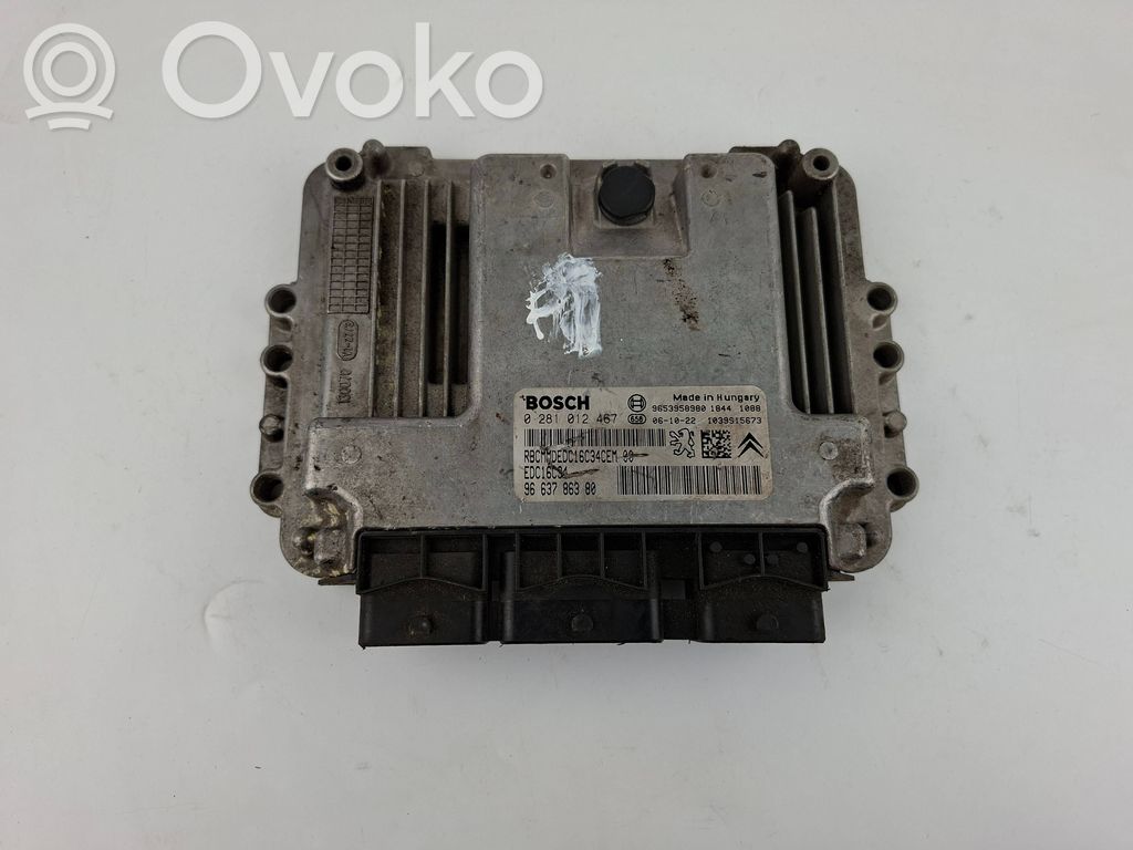 Peugeot 207 Engine control unit/module 