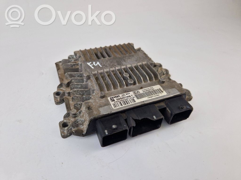 Engine control unit/module   9652691080,5WS40136B,9647423380