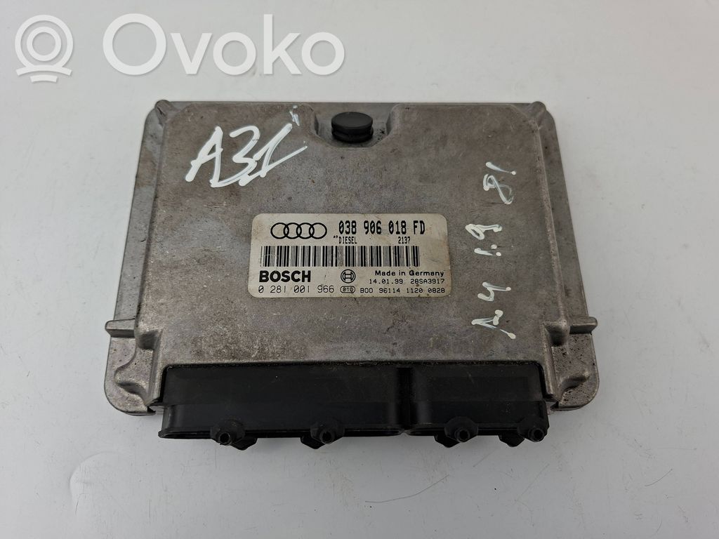 Audi A4 S4 B5 8D Engine control unit/module 