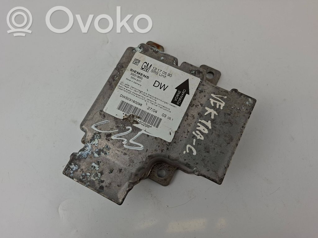 Opel Vectra C Airbag control unit/module 