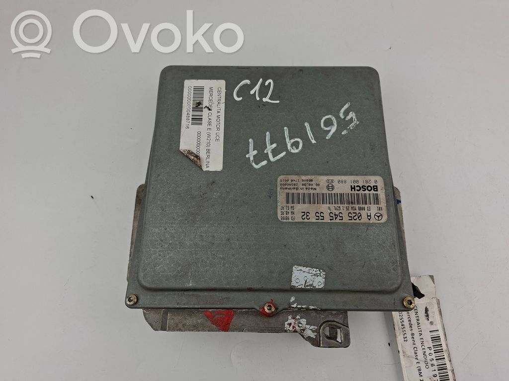 Engine control unit/module   A0255455532,0281001880