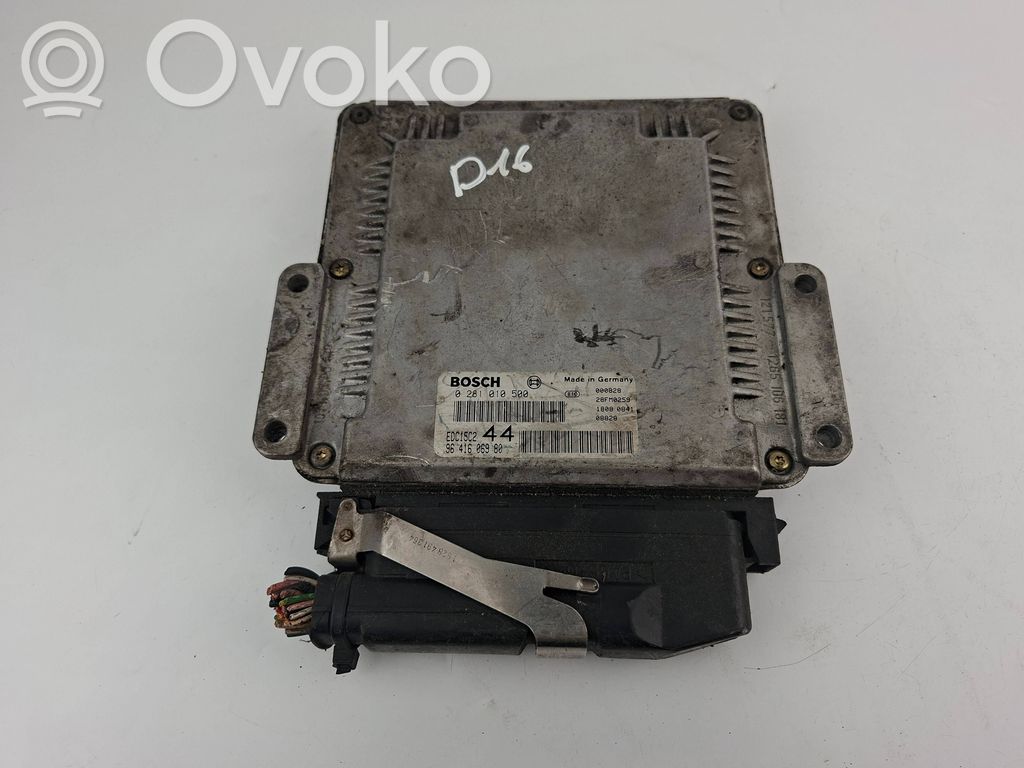 Engine control unit/module   9641606980,0281010500