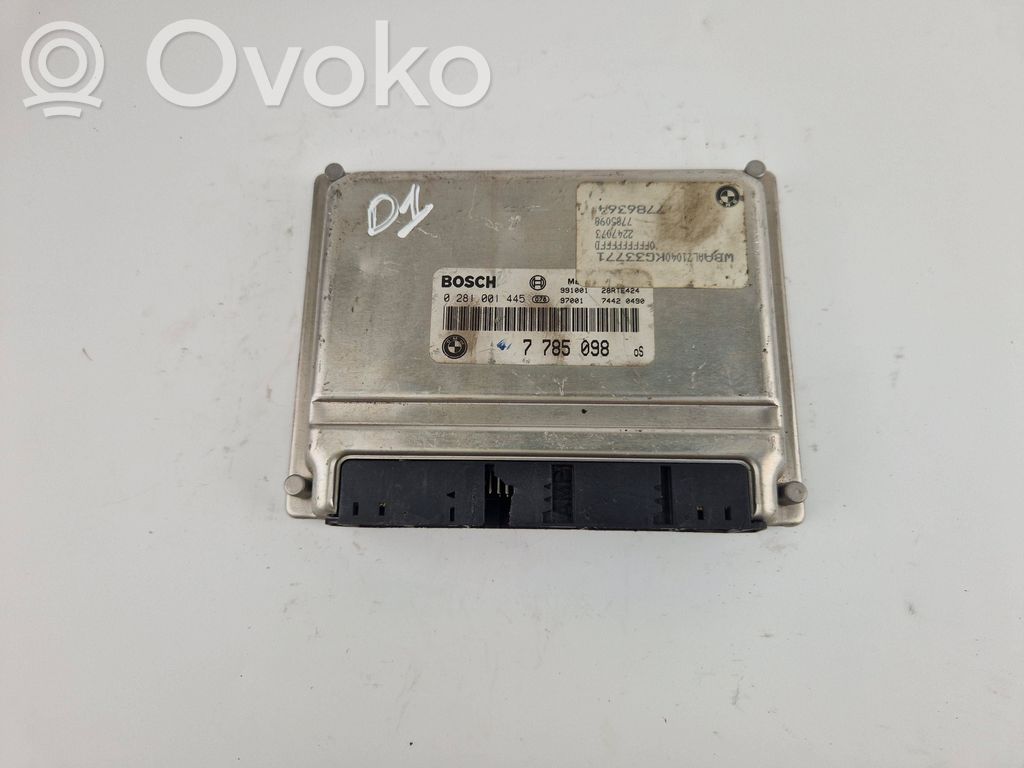 BMW 3 E46 Motorsteuergerät/-modul 