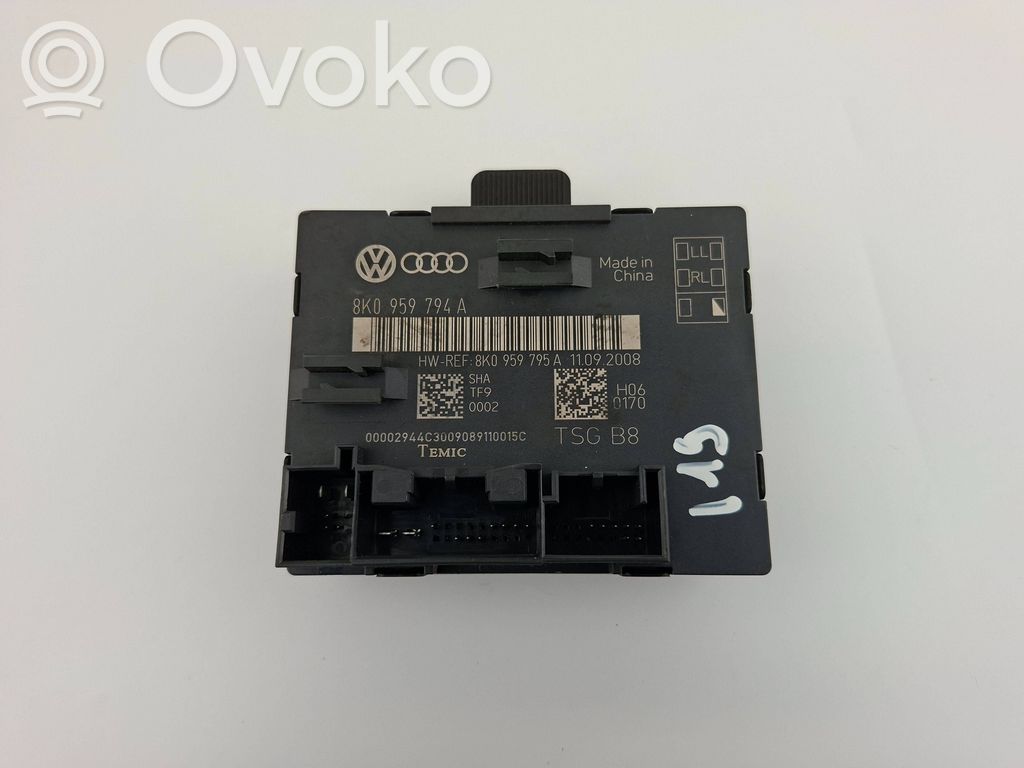 Audi A4 S4 B8 8K Unité de commande module de porte 