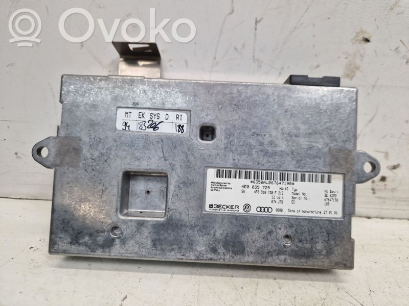 Other control units/modules   4F0910732HX,4E0035729,4E0035729,4F0035730F,4F0910732HX