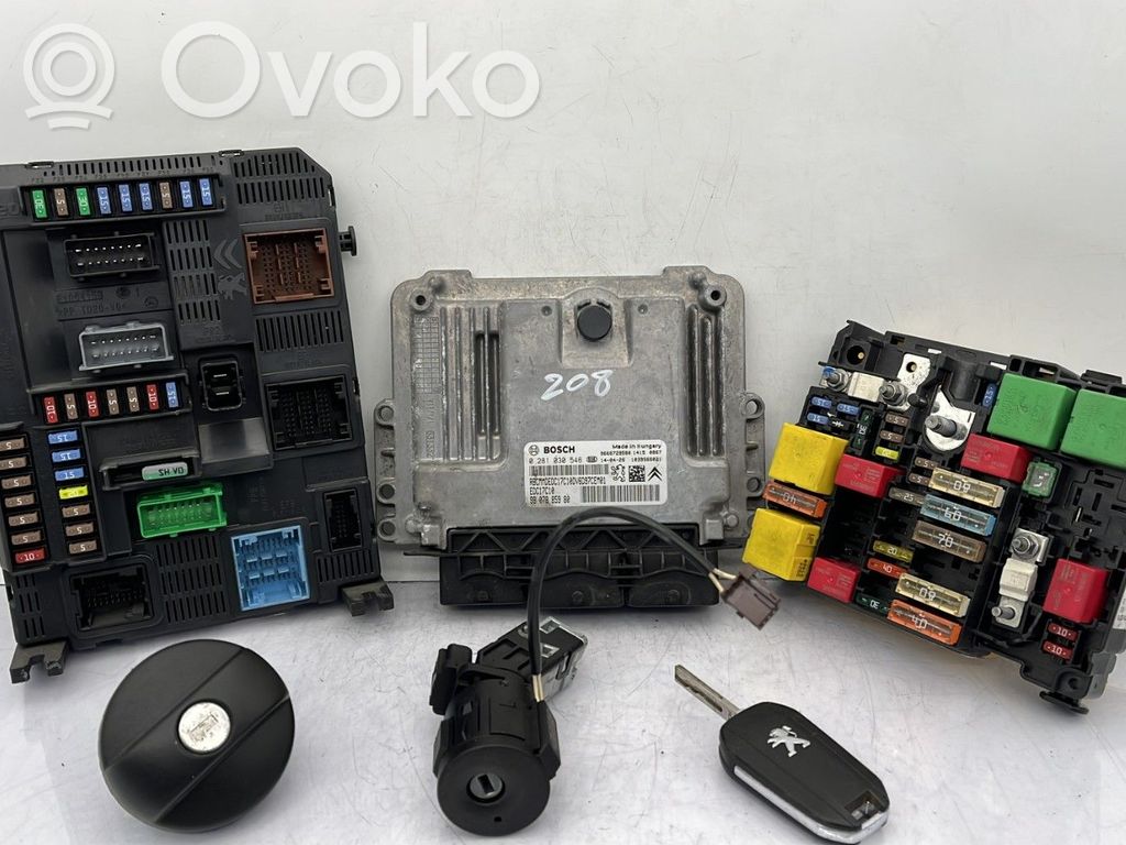Peugeot 208 I Kit cu ECU motor și set închidere uși 