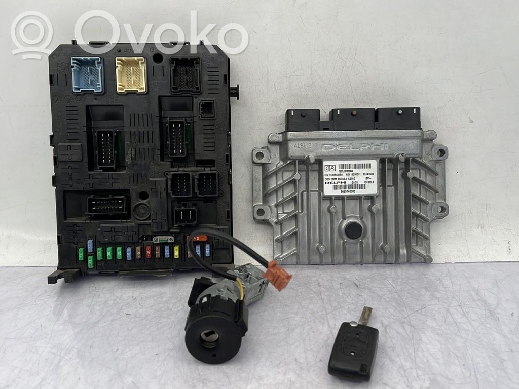 Peugeot 407 Engine ECU kit and lock set 