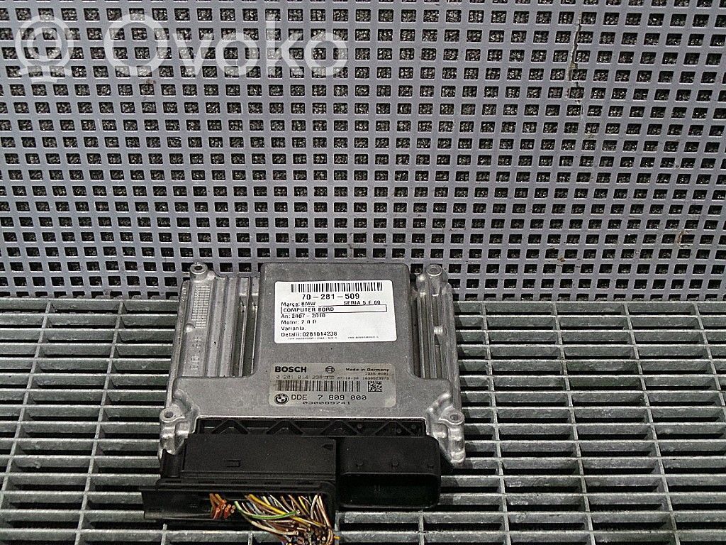 BMW 5 E60 E61 Unidad de control/módulo del motor 