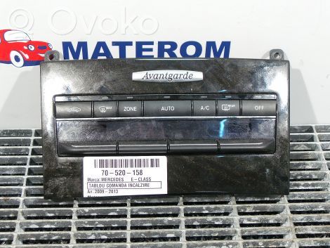 Mercedes-Benz E W212 Ilmastoinnin ohjainlaite 