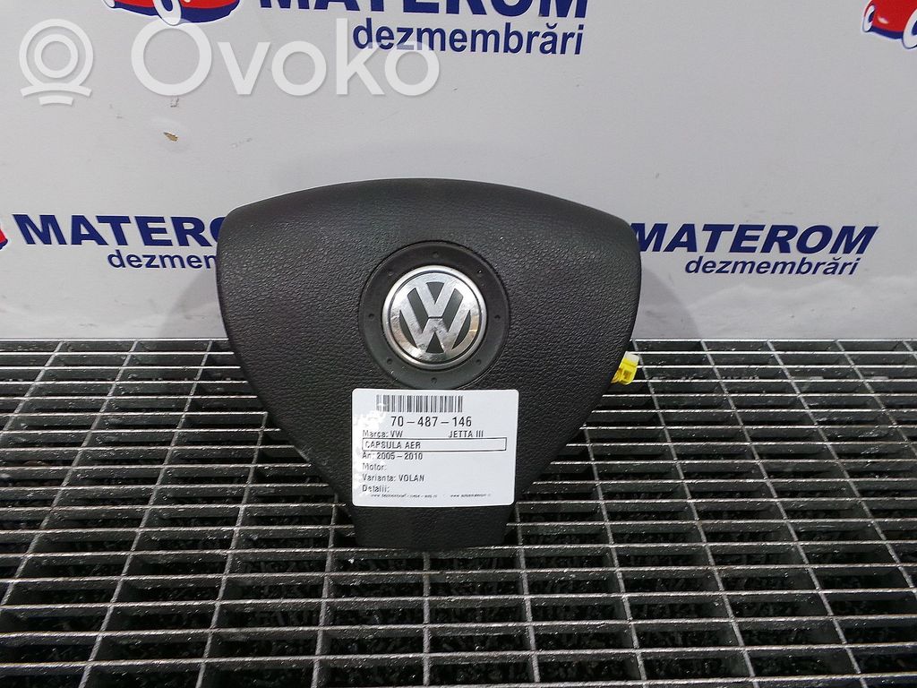 Volkswagen Jetta V Poduszka powietrzna Airbag kierownicy