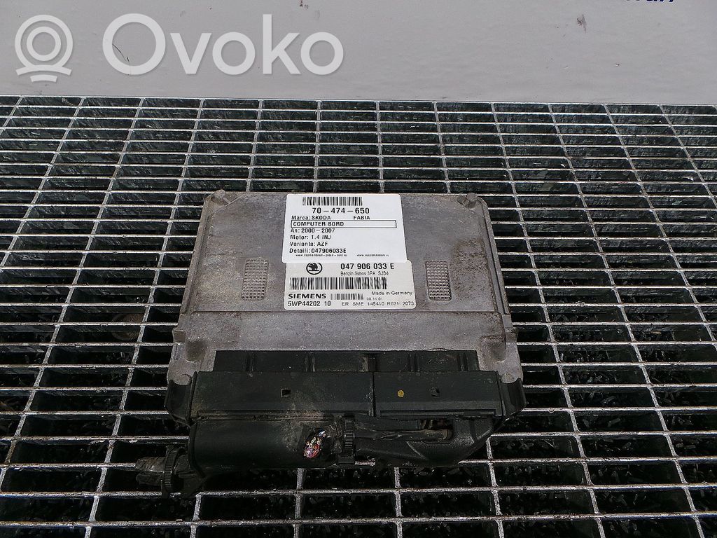 Skoda Fabia Mk1 (6Y) Centralina/modulo del motore 