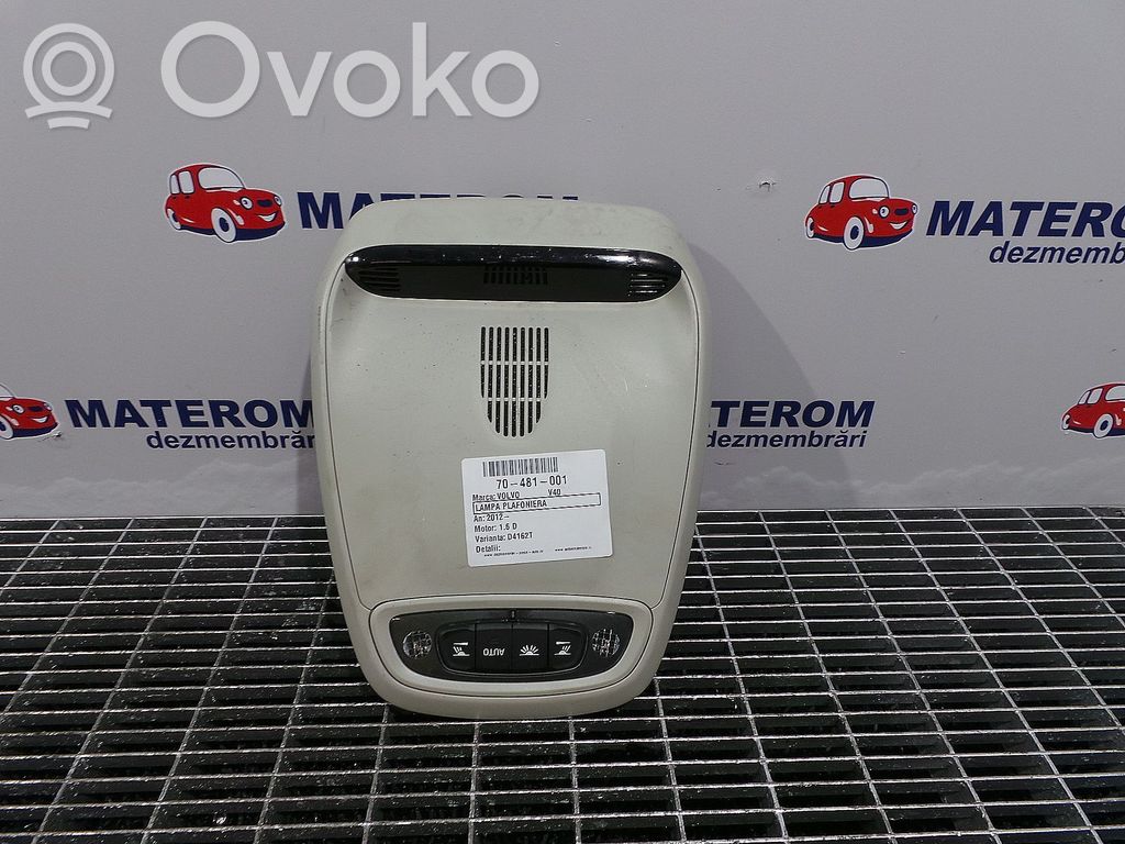 Volvo V40 Consola de luz del techo 