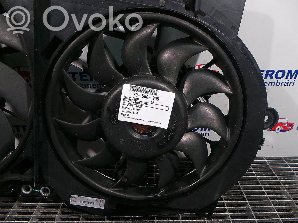Audi A6 S6 C6 4F Elektryczny wentylator chłodnicy 