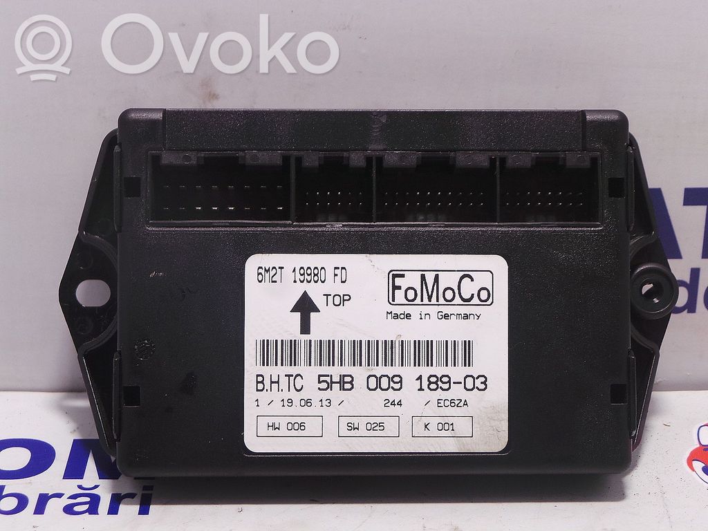 Other control units/modules   6M2T19980FD