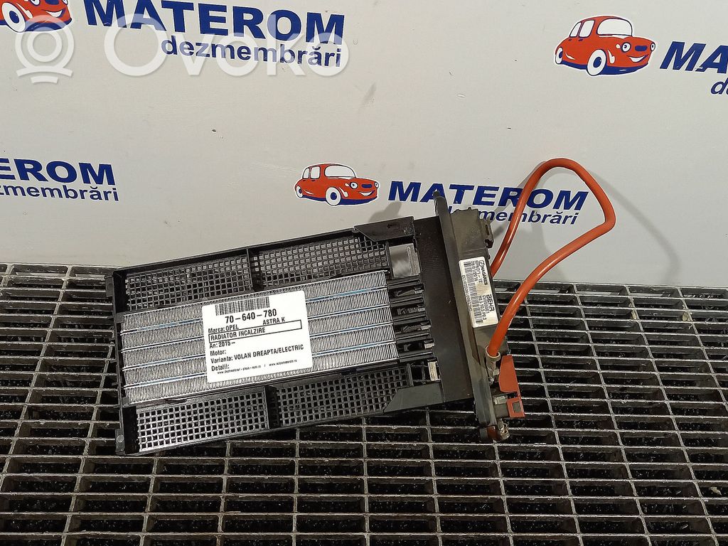 Opel Astra K Radiator aerotermă electrică cabină 