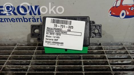 Peugeot 308 Pysäköintitutkan (PCD) ohjainlaite/moduuli