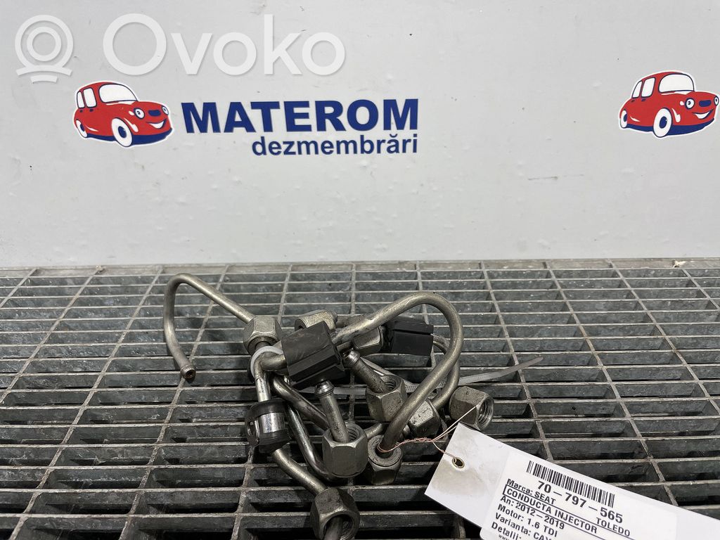 Seat Toledo IV (NH) Kraftstoffverteiler Einspritzleiste Verteilerrohr
