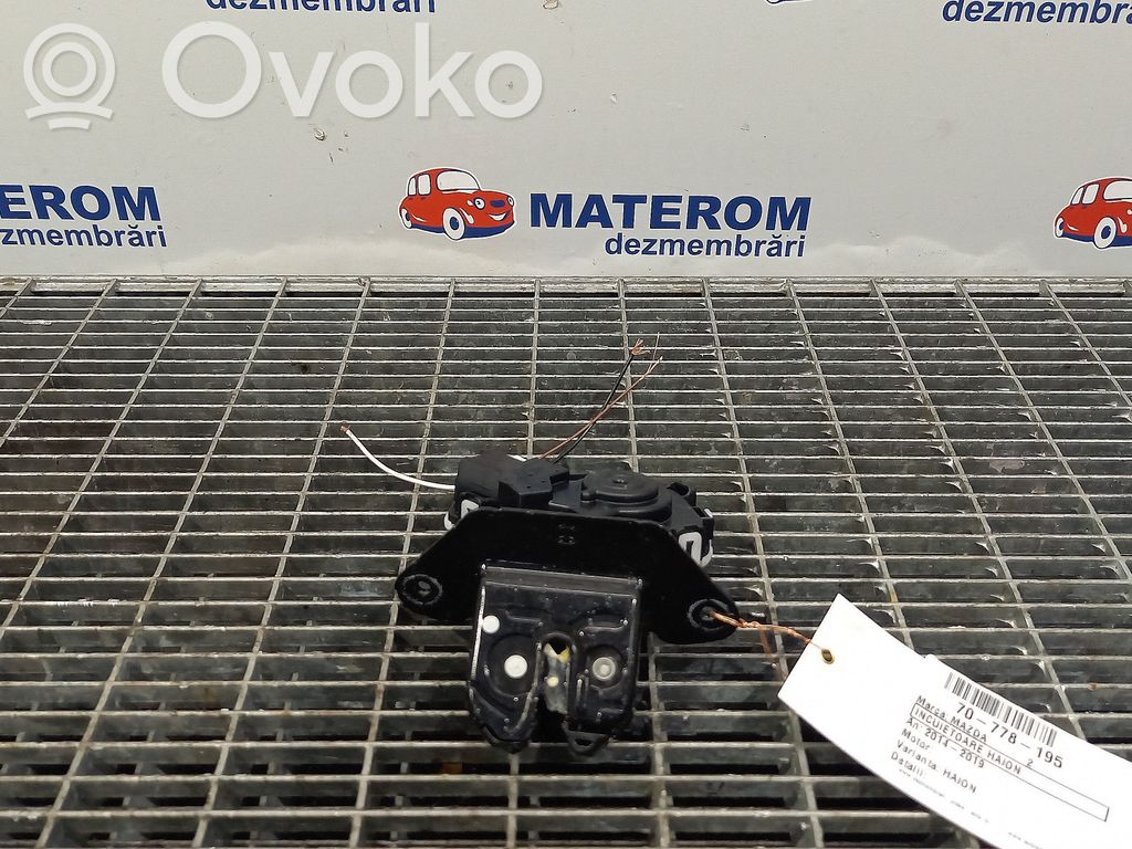 Mazda 2 Tailgate/trunk/boot lock/catch/latch 