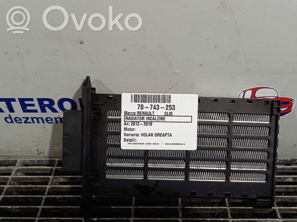 Renault Clio IV Lämmityslaitteen kenno 