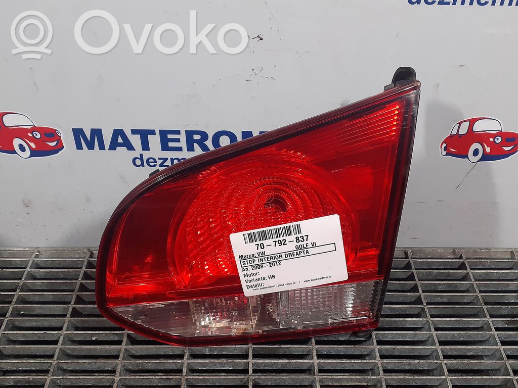 Volkswagen Golf VI Luci posteriori del portellone del bagagliaio