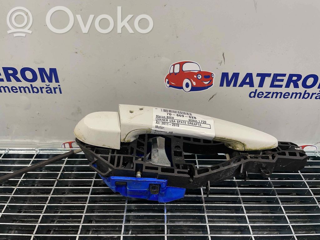 BMW 1 F20 F21 Klamka zewnętrzna drzwi tylnych 