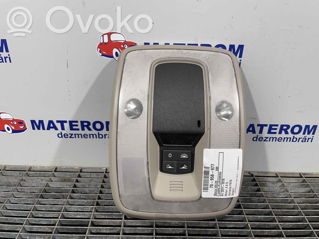 Volvo S60 Headlining lighting console trim 