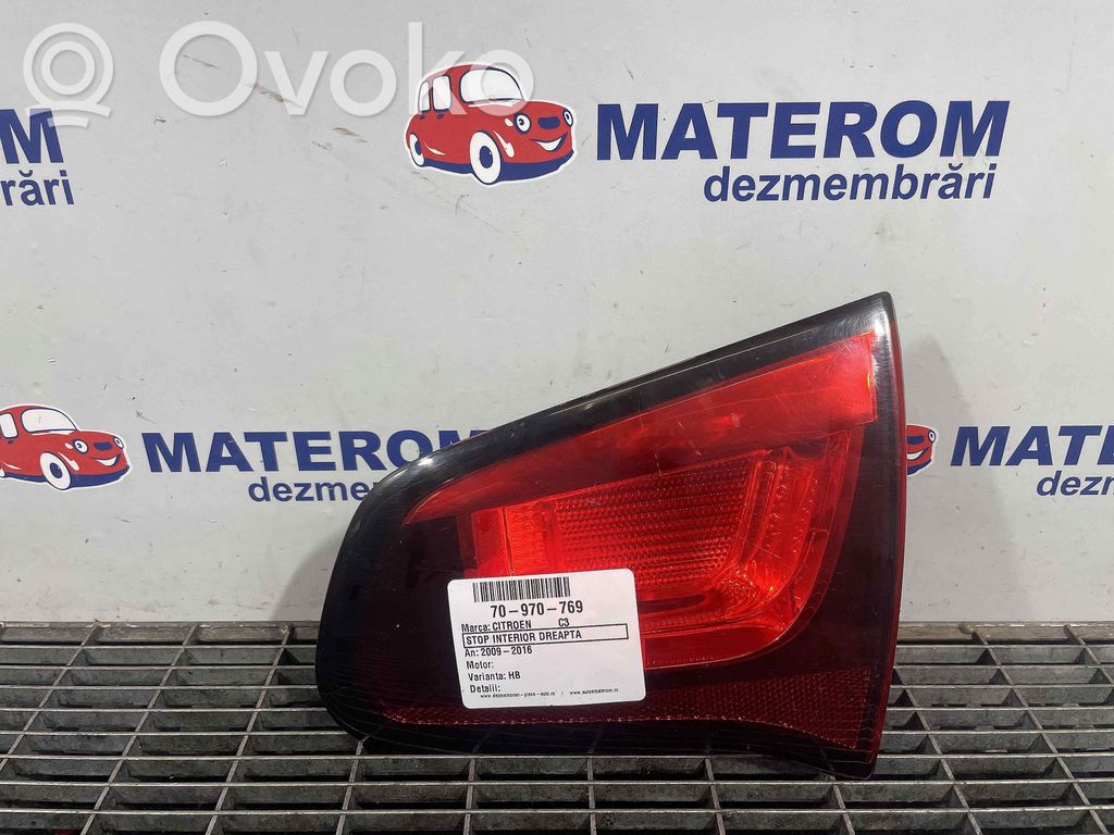 Citroen C3 Luci posteriori del portellone del bagagliaio 