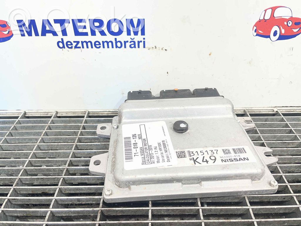Nissan Note (E12) Engine control unit/module 